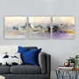 Wallity Conjunto de 3 Pinturas Decorativas en Lienzo Multicolor